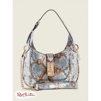 Жіноча Сумка Хобо (Maimie Python Mini Hobo Bag) 64926-01 Металевий Python