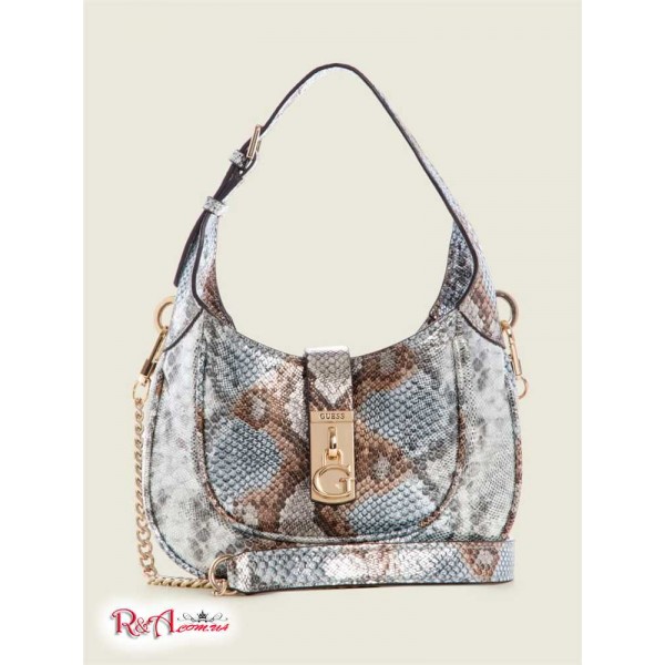 Жіноча Сумка Хобо GUESS (Maimie Python Mini Hobo Bag) 64926-01 Металевий Python