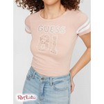 Жіноча Футболка GUESS Factory (Benson Tee) 57506-01 Рожевий Gloss