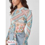 Жіночий Топ GUESS Factory (Eiko Mesh Top) 63476-01 Ocean Breeze Multi