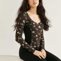 Жіночий Топ (Eco Rommi Top) 64476-01 Whimsy Floral Print Чорний