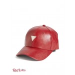 Женская Бейсболка GUESS Factory (Faux-Leather Logo Emblem Baseball Hat) 63576-01 Wine