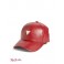 Женская Бейсболка (Faux-Leather Logo Emblem Baseball Hat) 63576-01 Wine