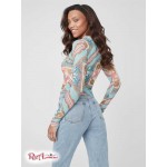Жіночий Топ GUESS Factory (Eiko Mesh Top) 63476-01 Ocean Breeze Multi