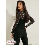 Жіночий Топ GUESS (Eco Rommi Top) 64476-01 Whimsy Floral Print Чорний