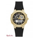 Женские Часы GUESS (Gold-Tone and Black Digital Multifunction Watch) 60016-01 Multi