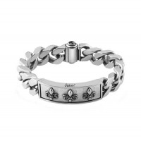 Чоловічий Браслет (Silver-Tone Curb Chain Bracelet) 64816-01 RH