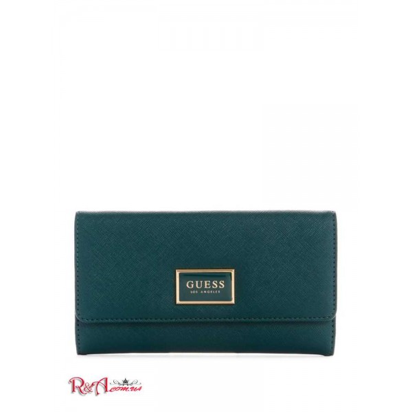 Женский Клатч GUESS Factory (Abree Slim Clutch Wallet) 64146-01 Зеленый