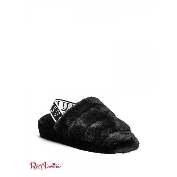 Женские Тапочки GUESS Factory (Liddie Faux-Fur Slippers) 54746-01 Черный