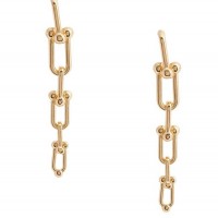 Женская Сережка (14KT Ball Chain-Link Drop Earring) 64576-01 Золото