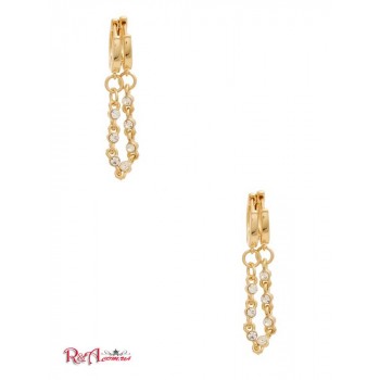 Женская Сережка (14KT Double Huggie Hoop Earring) 64626-01 Золото