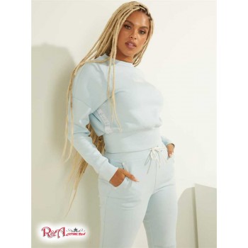 Жіночий Світшот (Logo Tape Mock-Neck Sweatshirt) 64566-01 Небеснийline Світлий Синій