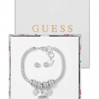 Жіночий Браслет (Silver-Tone Charm Bracelet Valentine's Day Box) 63616-01 Срібло