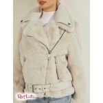 Женская Куртка GUESS (Frida Faux-Fur Biker Jacket) 64426-01 Пломбир Белый