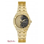 Женские Часы GUESS (Gold-Tone and Black Analog Watch) 60036-01 Multi