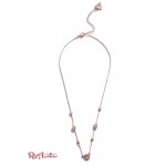 Жіноче Намисто GUESS Factory (Rose Gold-Tone Rhinestone Button Necklace) 64157-01 Рожевий Золото