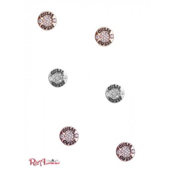 Жіноча Сережка (Tri-Tone Logo Button Stud Earrings Set) 63617-01 Multi