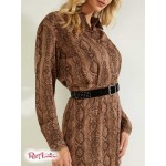 Жіноче Сукня GUESS (Eco Dominique Dress) 58917-01 Shaka Snake Коричневий Combo