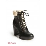 Женские Ботинки GUESS Factory (Ginata Shearling Heeled Combat Boots) 56827-01 Black1