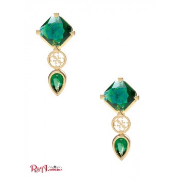 Женская Сережка (Pendant and Quattro G Logo Drop Earrings) 59817-01 Желтый Золотой