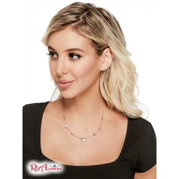 Жіноче Намисто (Rose Gold-Tone Rhinestone Button Necklace) 64157-01 Рожевий Золото