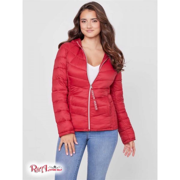 Женская Куртка GUESS Factory (Jacoba Packable Puffer Jacket) 57517-01 Красный Ruby
