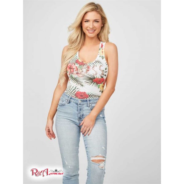 Жіночий Танк GUESS Factory (Terezita Printed Tank) 57657-01 Hot Tropics Floral