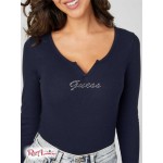 Женское Боди GUESS Factory (Zoie Ribbed Bodysuit) 57257-01 Nocturnal Военно-Морской