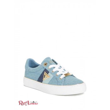 Женские Сникерсы (Gwinne Low-Top Denim Sneakers) 63507-01 Середине Синего