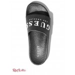 Женские Шлепанцы GUESS Factory (Angelea Logo Pool Slides) 54827-01 Черный