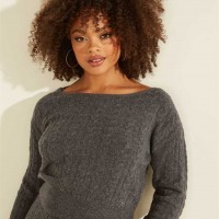 Женский Свитер (Tanya Cable Knit Sweater) 58827-01 Medium Heather Серый Мульти Женский Свитер (Tanya Cable Knit Sweater) 58827-01 Medium Heather Серый Мульти