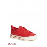 Женские Сникерсы GUESS (Quilted Low-Top Sneakers) 59927-01 Красный Мульти