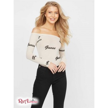 Женский Топ (Lajos Off-Shoulder Logo Top) 57547-01 Sheep Wool