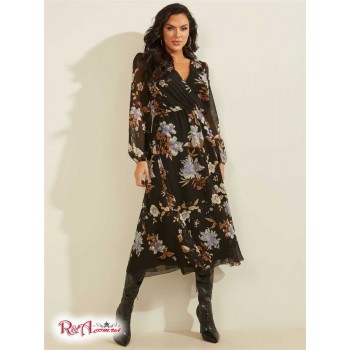 Жіноче Сукня (Floral Midi Dress) 58767-01 Пісокy Flower