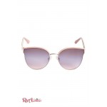 Женские Солнцезащитные Очки GUESS Factory (Brow Bar Tinted Sunglasses) 63647-01 Shiny Роза Золотой