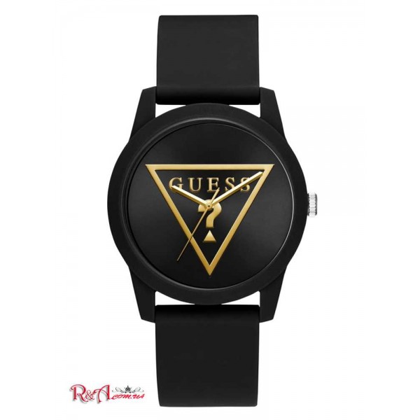 Женские Часы GUESS Factory (Gold-Tone and Black Silicone Analog Watch) 57957-01 Нет Цвета