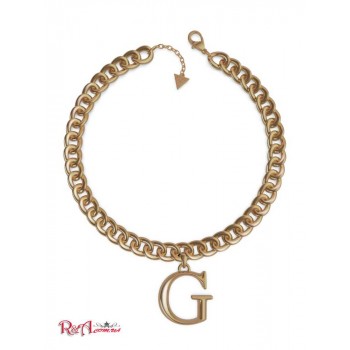Жіноче Намисто (Gold-Tone G Logo Curb Chain Necklace) 59097-01 Золотий Логотип