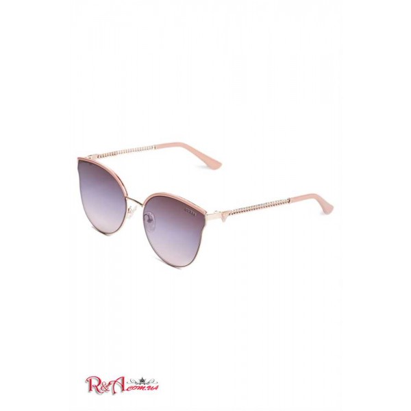 Женские Солнцезащитные Очки GUESS Factory (Brow Bar Tinted Sunglasses) 63647-01 Shiny Роза Золотой