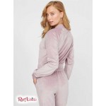 Женская Куртка GUESS Factory (Yelena Logo Velour Jacket) 57777-01 Vanda Orchid