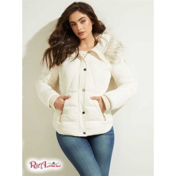 Жіноча Куртка (Tawni Faux-Fur Hooded Jacket) 64177-01 Молочний Мульті