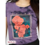 Жіноча Футболка GUESS Factory (Kairo Tie-Dye Tee) 57497-01 Фіолетовий Eclipse Мульті