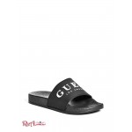 Женские Шлепанцы GUESS Factory (Angelea Logo Pool Slides) 54827-01 Черный