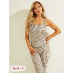 Жіночий Топ GUESS (Caitlin Logo Active Top) 64487-01 Allover?Gj Смарагдовий Combo