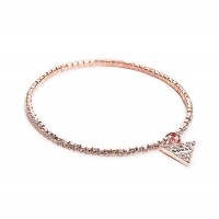 Жіночий Браслет (Rose Gold-Tone Rhinestone Triangle Stretch Bracelet) 64127-01 Рожевий Золото