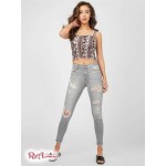 Жіночий Танк GUESS Factory (Junee Smocked Crop Tank) 57107-01 Літо Boho Print