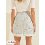 Женская Юбка GUESS (Gaia Tweed Skirt) 58677-01 Черный And Белый Boucle