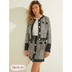 Жіноча Куртка GUESS (Gloria Tweed Jacket) 64277-01 Чорний And Білий Boucle