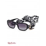 Женские Солнцезащитные Очки GUESS (Rectangle Sunglasses) 60107-01 Серебряный