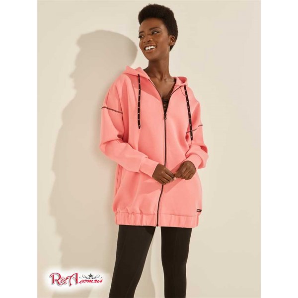 Женское Худи GUESS (Eco Caren Long Zip-Up Hoodie) 59357-01 ScatteКрасный Petals Женское Худи GUESS (Eco Caren Long Zip-Up Hoodie) 59357-01 ScatteКрасный Petals