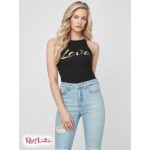 Жіночий Танк GUESS Factory (Elvie Rhinestone Tank) 63247-01 Реактивний Чорний